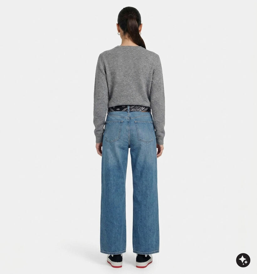 JDY Vera Blauwe Wijde Straight Leg Jeans voor dames (378319)