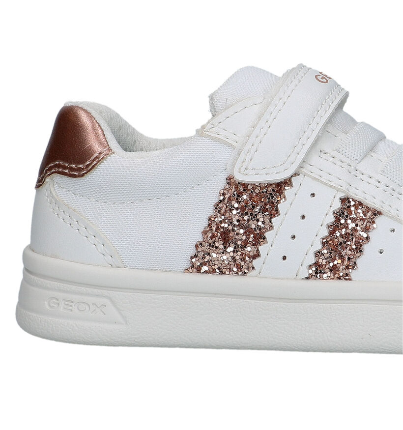 Geox Djrock Witte Sneakers voor meisjes (330114) - geschikt voor steunzolen