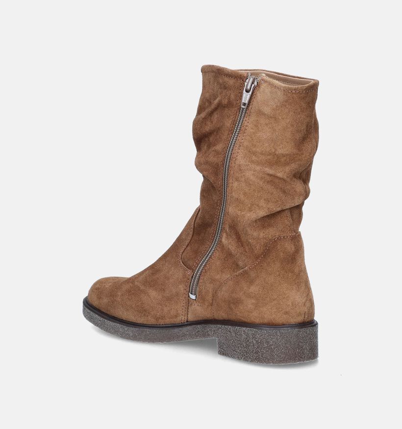 Solemade Giulia 01 Cognac Halfhoge laarzen voor dames (346777) - geschikt voor steunzolen