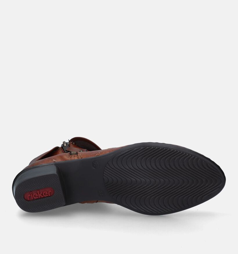 Rieker Cognac Korte enkellaarsjes voor dames (331600)