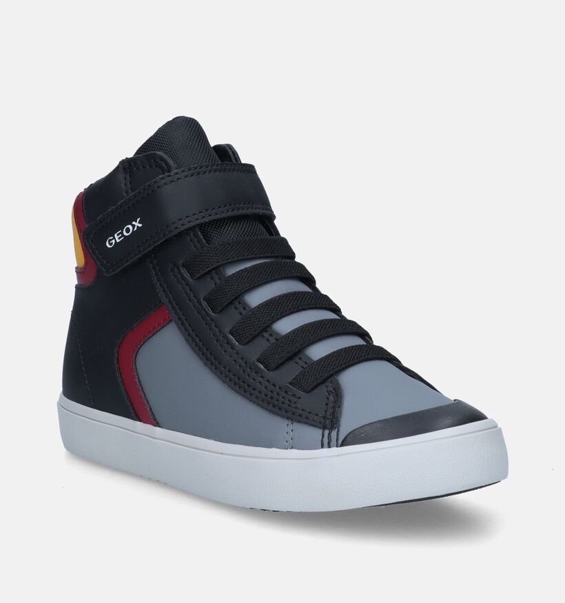 Geox Gisli Chaussures hautes en Noir pour gar&ccedil;ons (345946) - pour semelles orthop&eacute;diques