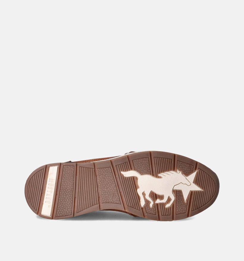 Mustang Cognac Veterschoenen voor heren (351332)
