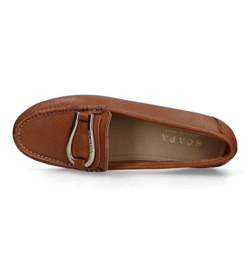 Scapa Cognac Mocassins in leer (323762)