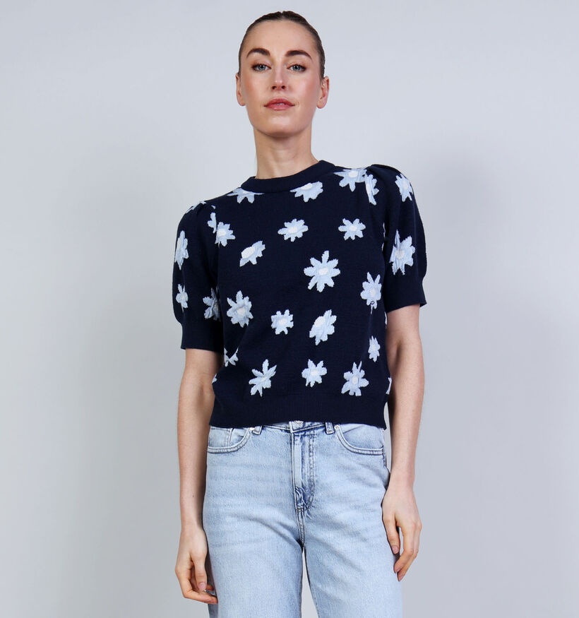 Vila Mavis Pull en Bleu pour femmes (374839)