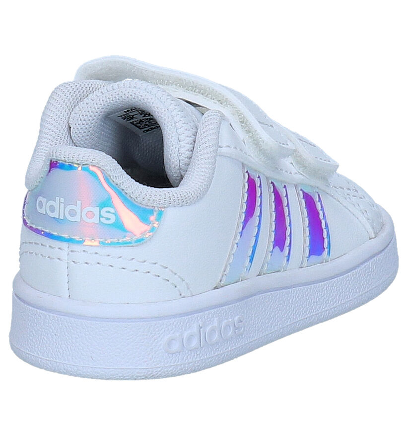 adidas Grand Court I Baskets en Blanc en simili cuir (311536)