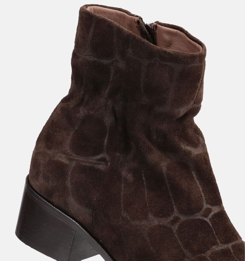 Softwaves Bottines en Brun fonc&eacute; pour femmes (380372) - pour semelles orthop&eacute;diques