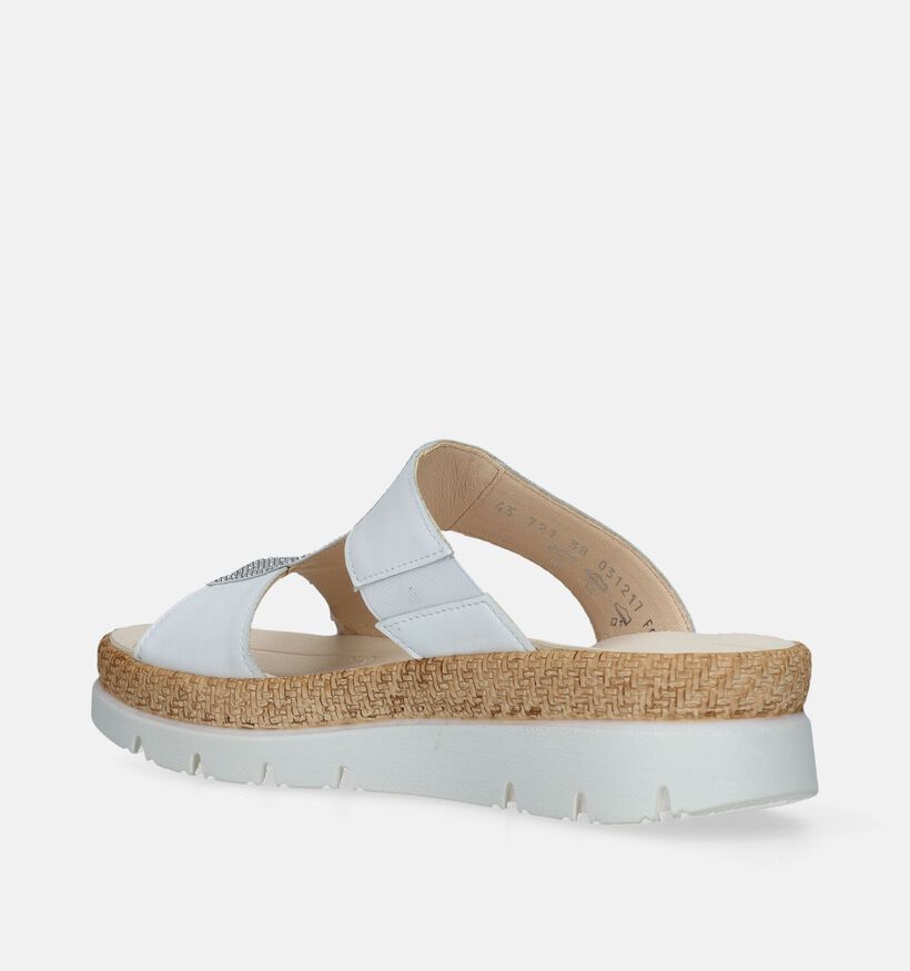 Gabor Witte Slippers Met Sleehak voor dames (339392)