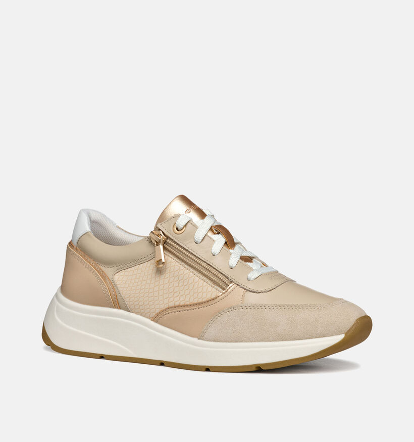 Geox Cristael Baskets en Beige pour femmes (351670) - pour semelles orthopédiques