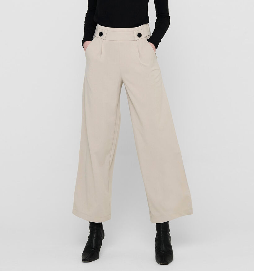 JDY Geggo Pantalon large en Écru L30 pour femmes (331900)