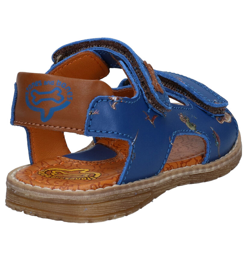 STONES and BONES Delo Sandales en Bleu en cuir (287902)