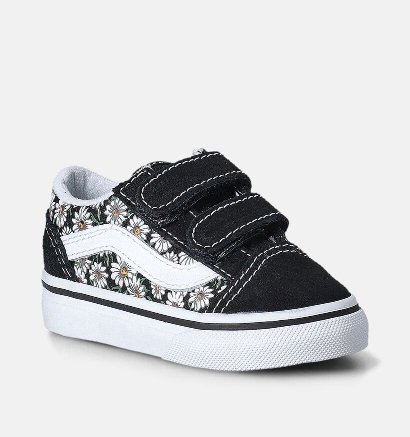 Vans Old Skool Baskets pour Bébé en Noir pour filles (351462)