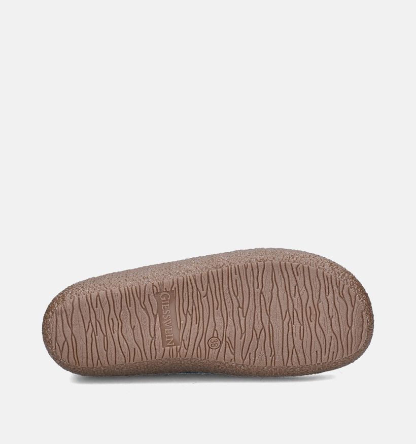 Giesswein Vent Pantoufles en Bleu pour femmes (349155) - pour semelles orthopédiques