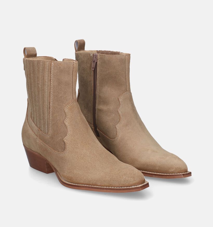 Poelman Camel Cowboy Boots voor dames (324931)