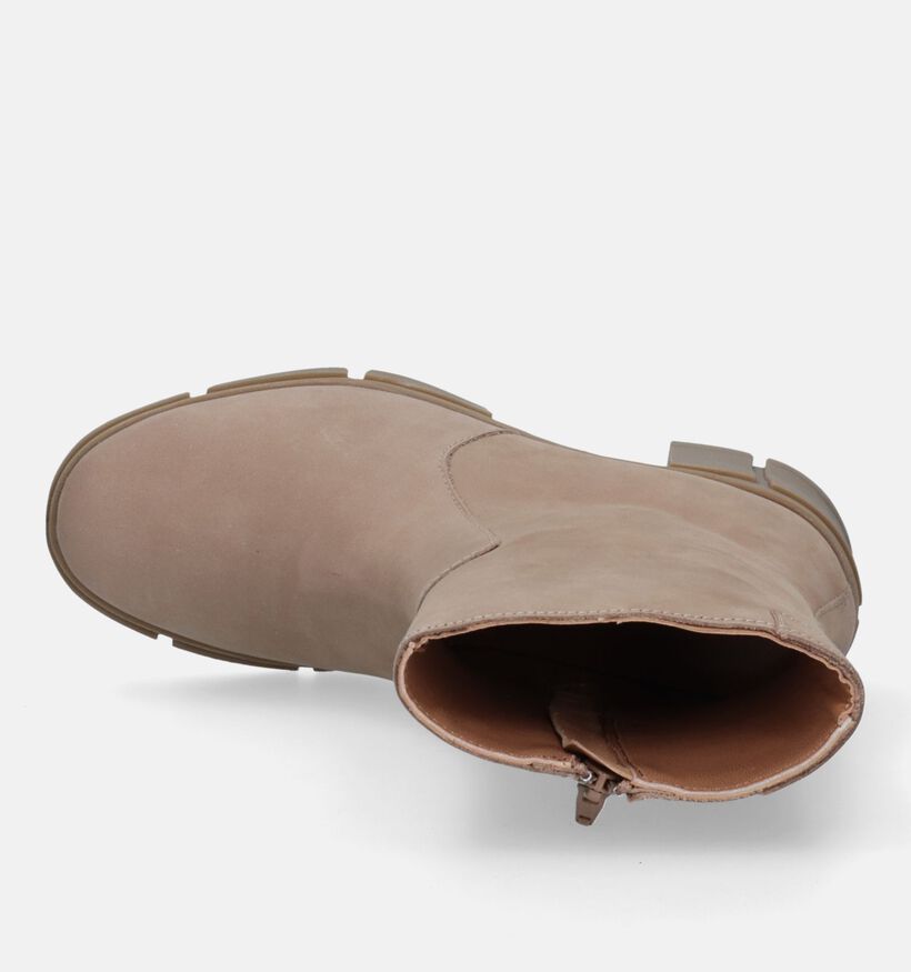 Tango Romy Bottillons avec talon carré en Taupe pour femmes (333470)