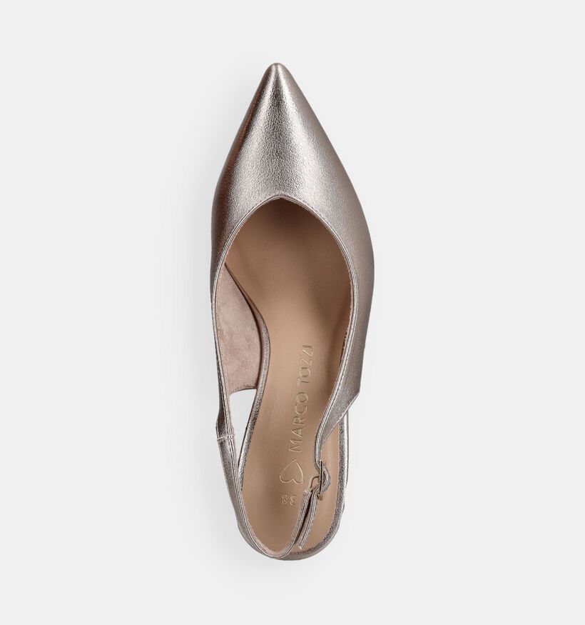 Marco Tozzi Escarpins slingback en Or pour femmes (367965)