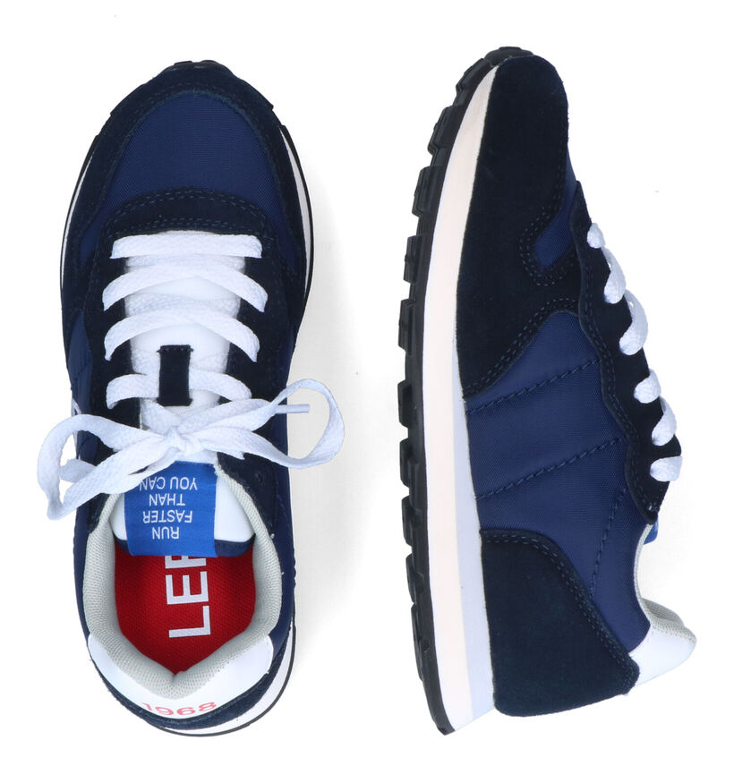 Sun 68 Blauwe Sneakers in stof (306562)