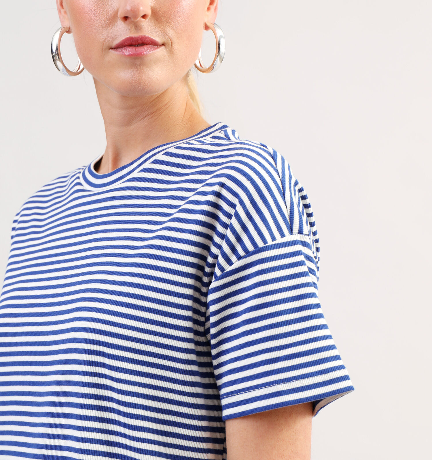 Vila Jada Blauw Gestreept t shirt Dames T shirts Online op TORFS.BE