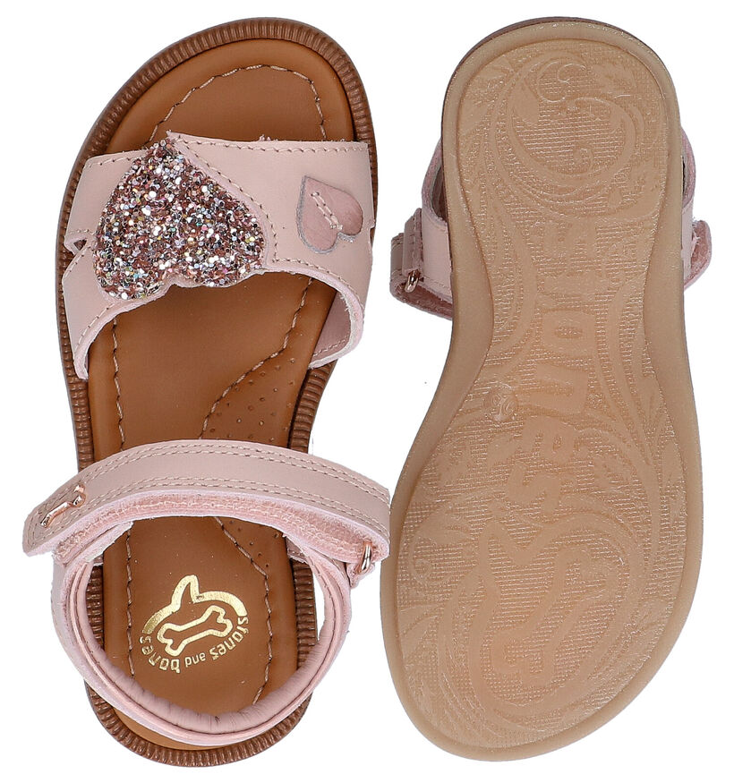 STONES and BONES Zeart Roze Sandalen in leer (291799)