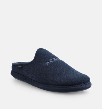 Scapa Low Pantoufles Bleu/Gris