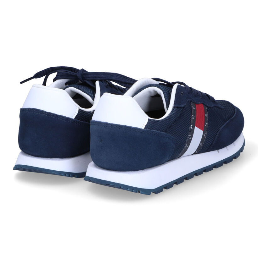 TH Tommy Jeans Mix Runner Baskets en Bleu pour hommes (300636)