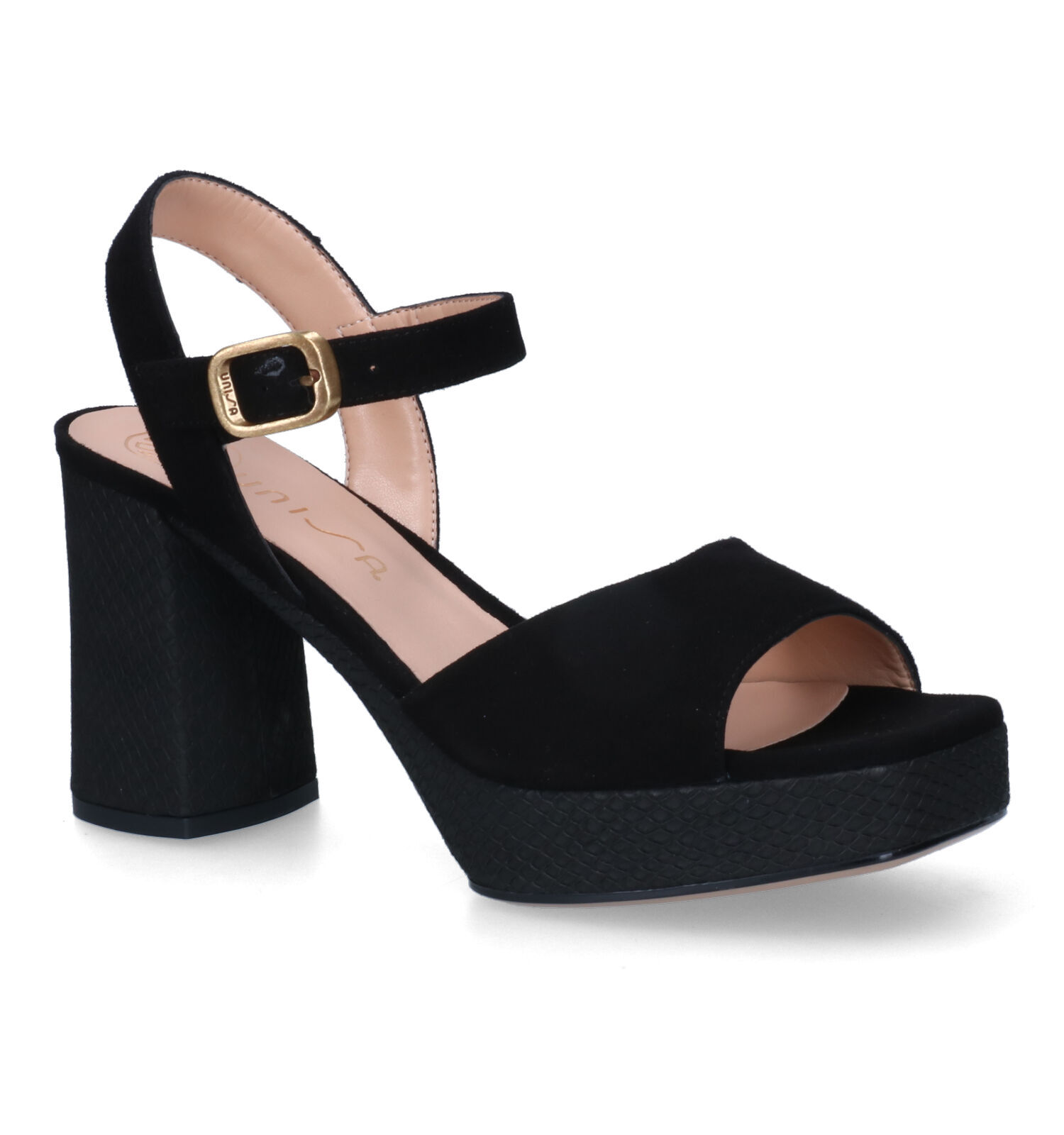 Unisa discount sandalen zwart