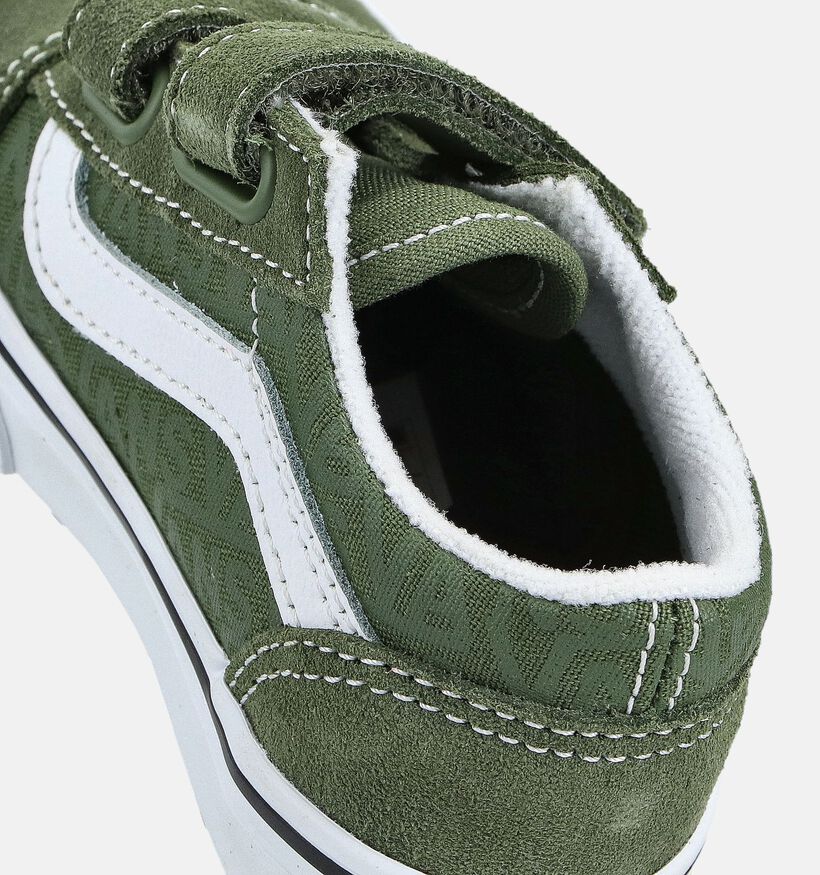 Vans Old Skool Kakigroene Sneakers voor jongens, meisjes (363322)