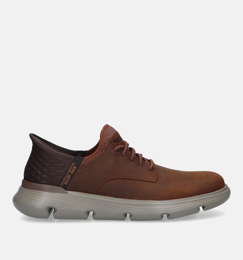 Skechers Garza Gervin Slip-ins en Cognac pour hommes (334158)