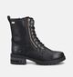 Mustang Zwarte Veterboots voor dames (363704)