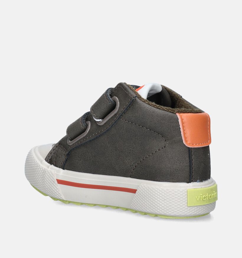 Victoria Kaki Hoge schoenen voor jongens (347119)