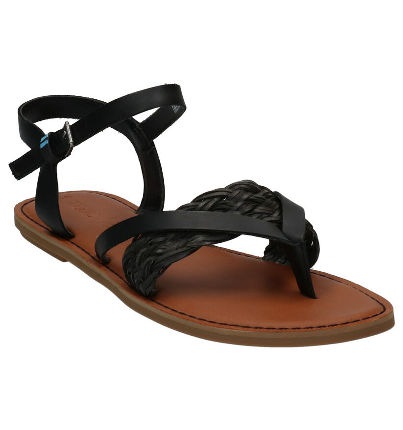 Toms Lexie Zwarte Sandalen in kunstleer (269357)