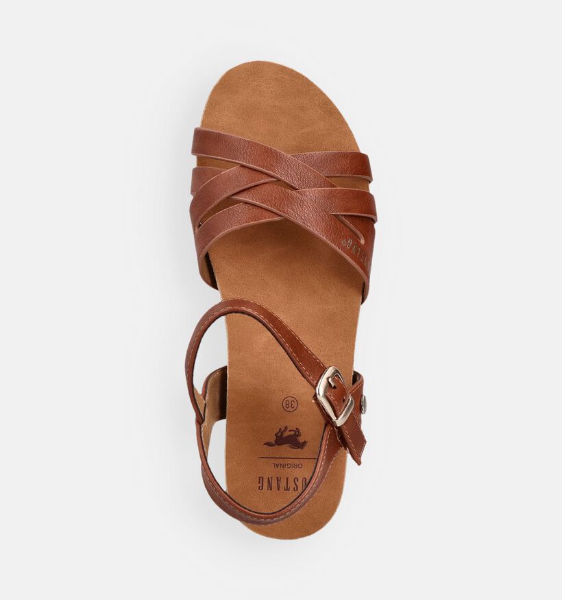 Mustang Cognac Sandalen voor dames (372116)