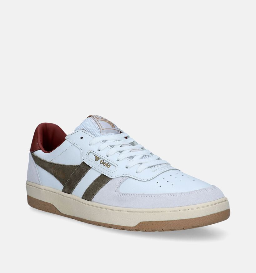 Gola Hawk Witte Sneakers voor heren (336343) - geschikt voor steunzolen