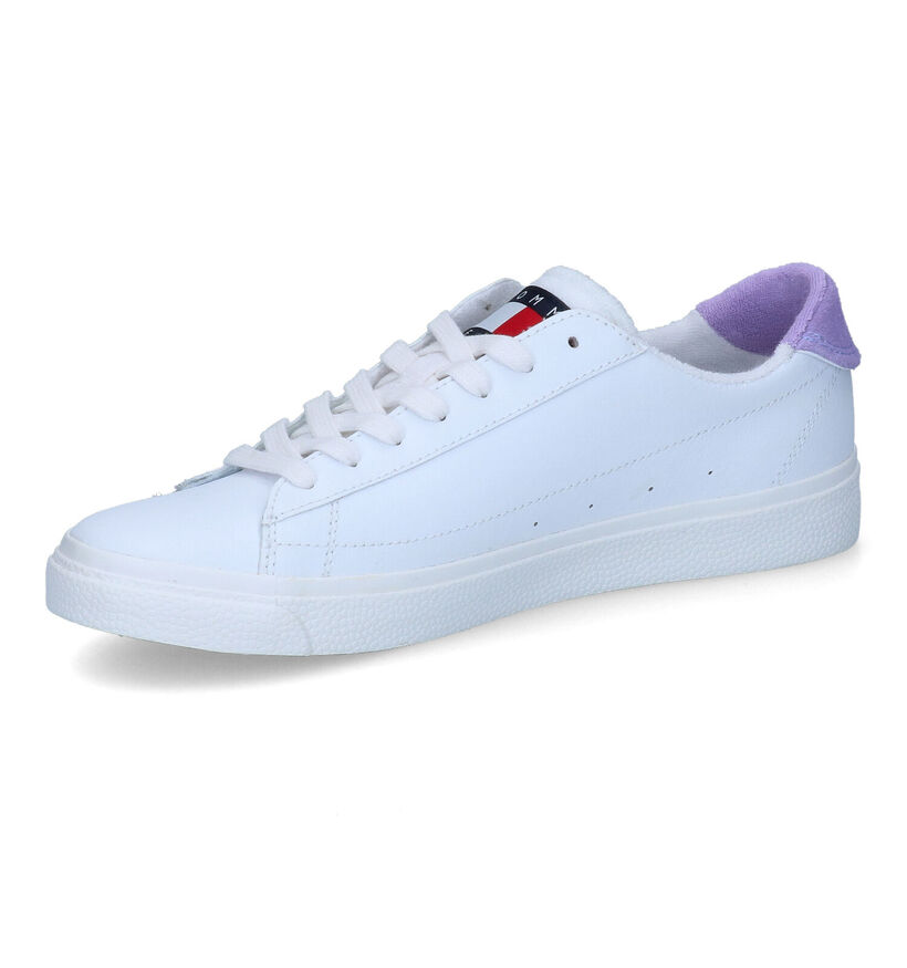 Tommy Hilfiger Wmn Leather Low Witte Sneakers in leer (300625)