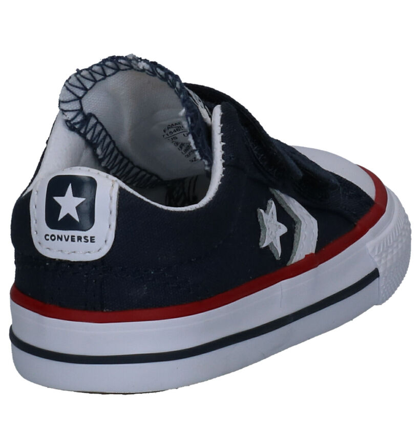 Converse Baskets basses en Bleu foncé en textile (266018)