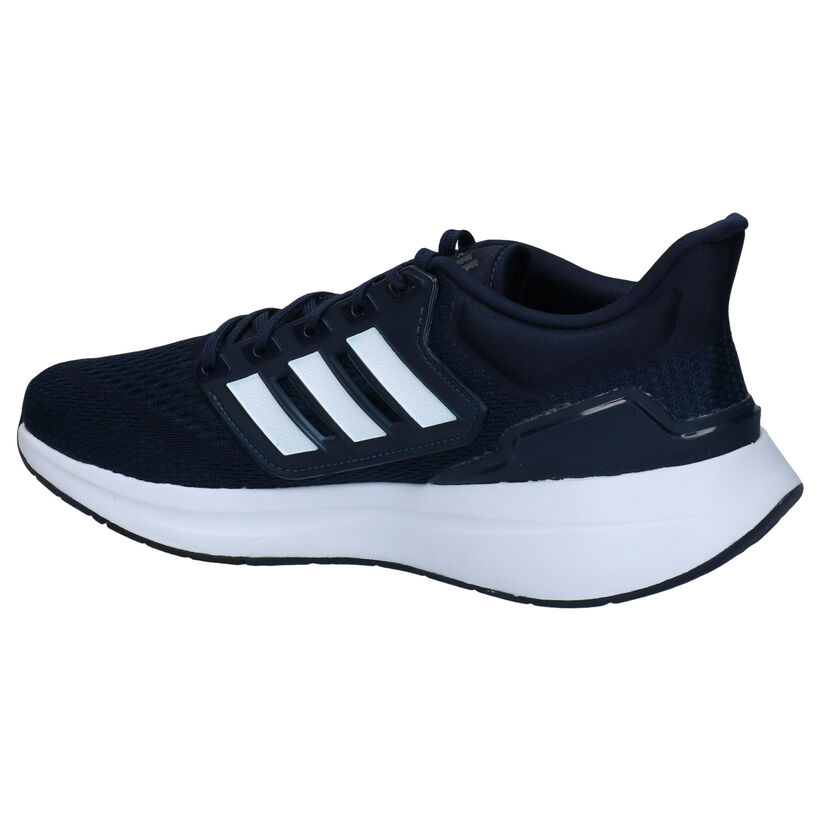 adidas EQ21 Run Baskets en Bleu en textile (293410)