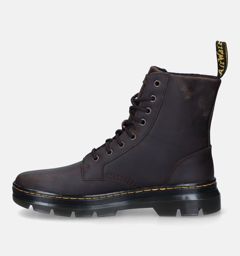 Dr. Martens Combs Leather Boots en Marron pour hommes (327245) - pour semelles orthopédiques