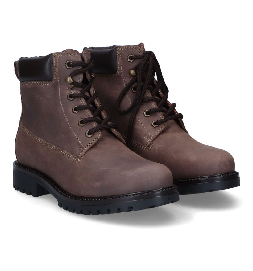 Origin Boots à lacets en Brun foncé pour hommes (314279)