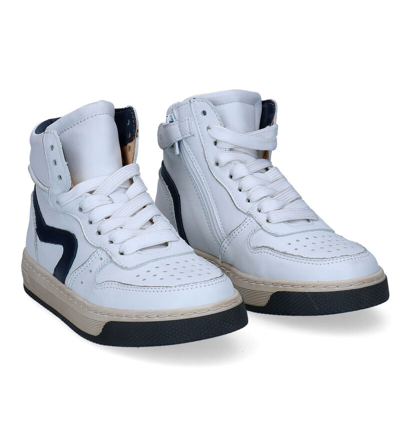 Hip Chaussures hautes en Blanc pour garçons (307875) - pour semelles orthopédiques