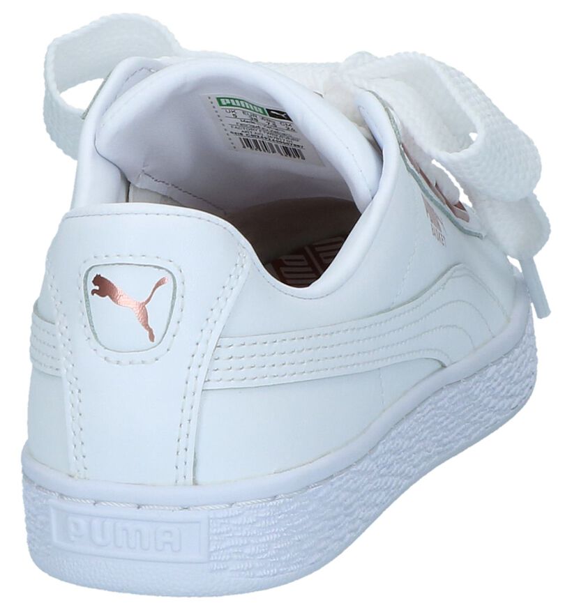 Puma Sneakers Wit met Strikken in leer (221666)