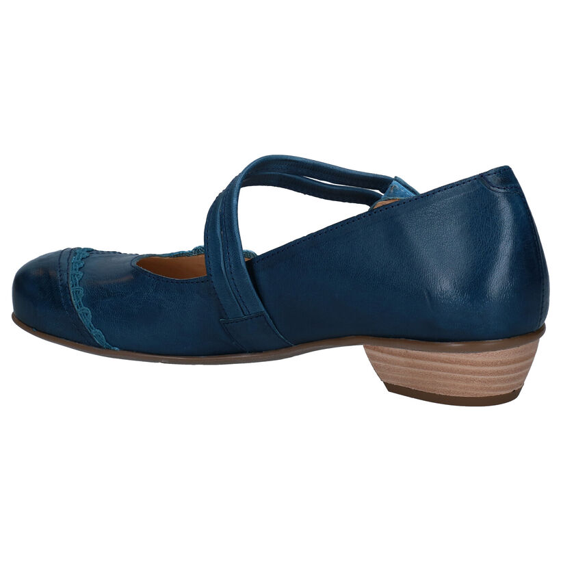 Brako Chaussures slip-on en Bleu en cuir (292525)