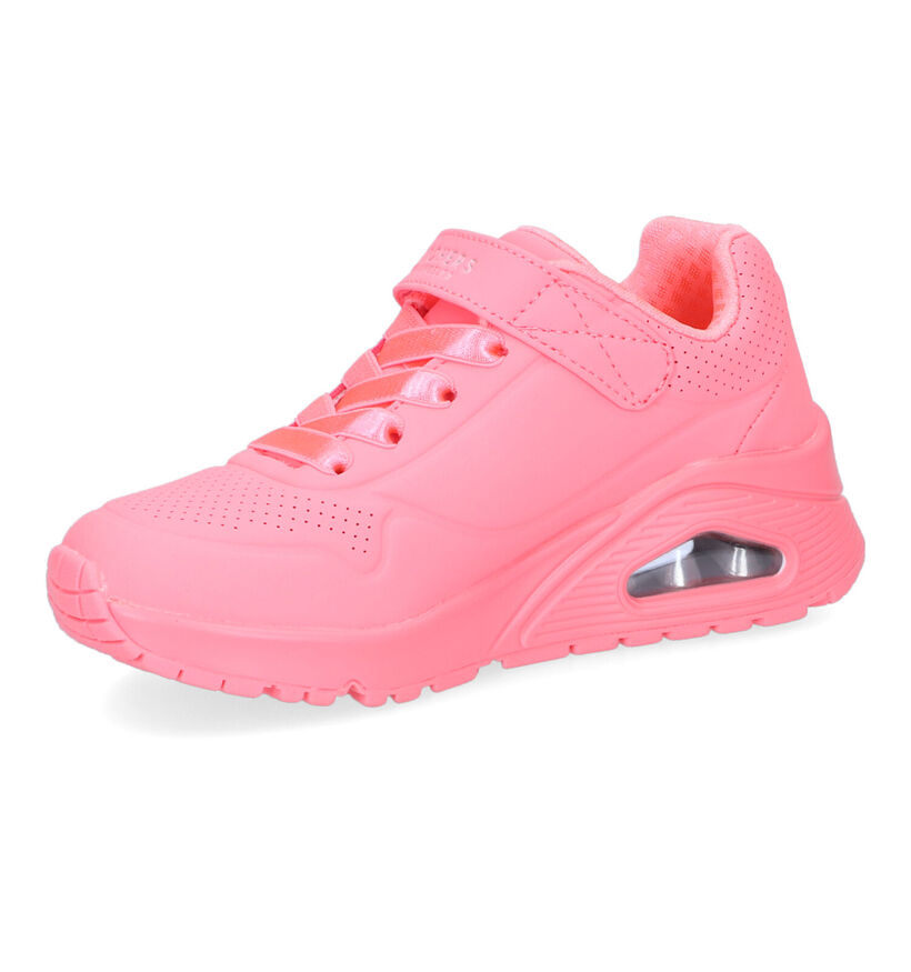 Skechers Uno Fluo Roze Sneakers voor meisjes (302736)