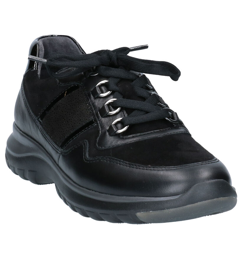 Gabor OptiFit Chaussures à lacets en Noir en cuir (260088)