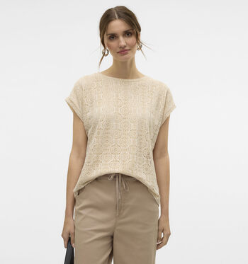 Vero Moda T-shirts Beige