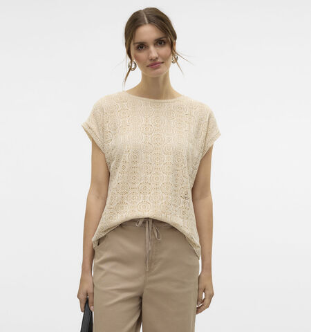Vero Moda T-shirts Beige