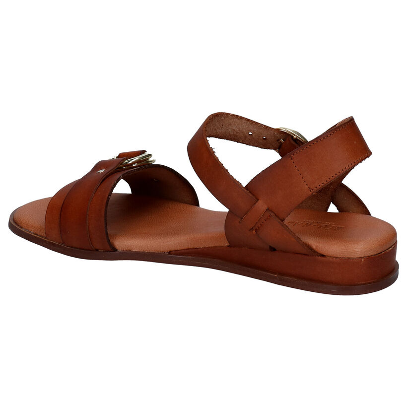 Red Rag Cognac Sandalen in leer (288696)