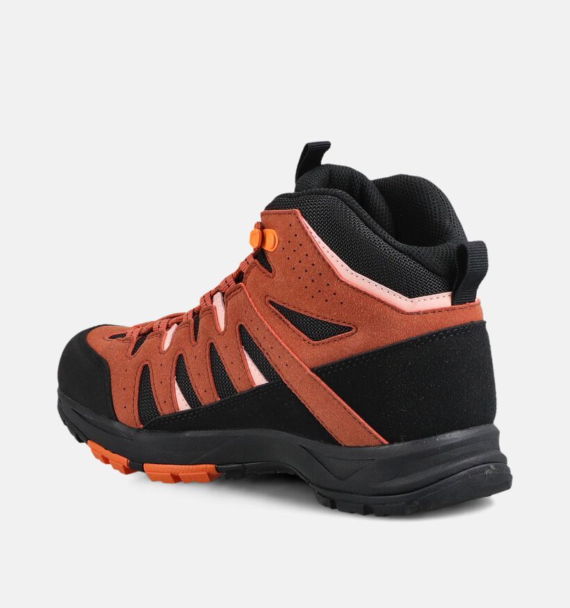 Icepeak Aura Chaussures de randonn&eacute;e en Noir/Terracotta pour femmes (378580) - pour semelles orthop&eacute;diques