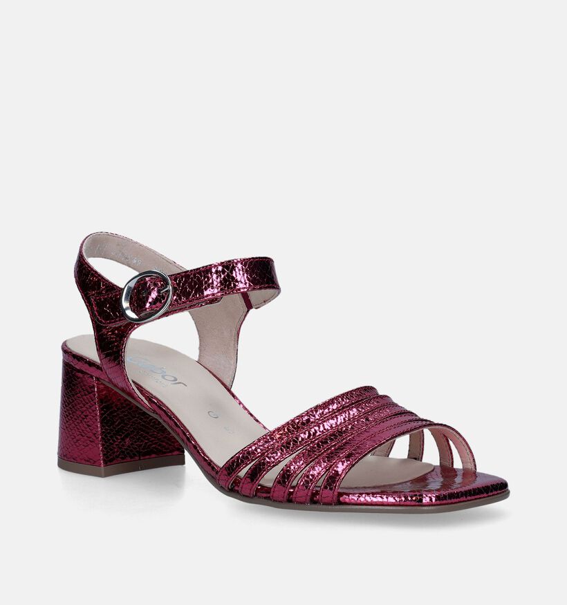 Gabor Roze Sandalen met blokhak voor dames (340723)