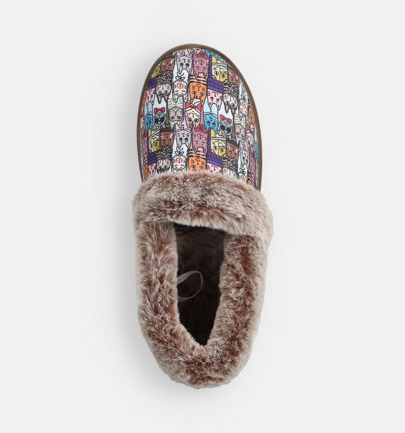 Skechers Bobs Too Cozy Chic Cat Taupe Pantoffels voor dames (377980)