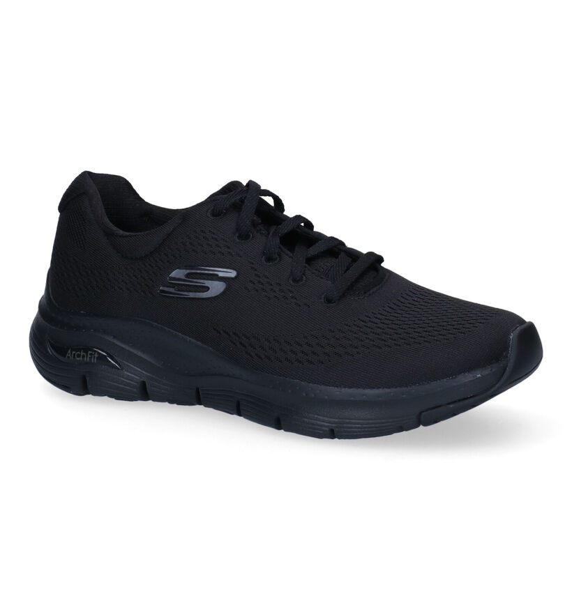 Skechers Arch Fit Big Appeal Baskets en Noir pour femmes (310636) - pour semelles orthopédiques