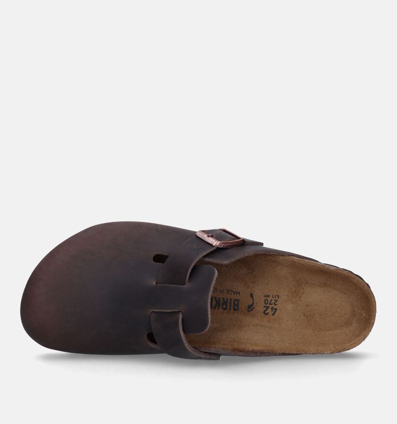 Birkenstock Boston Nu-pieds en Marron pour hommes (330624)